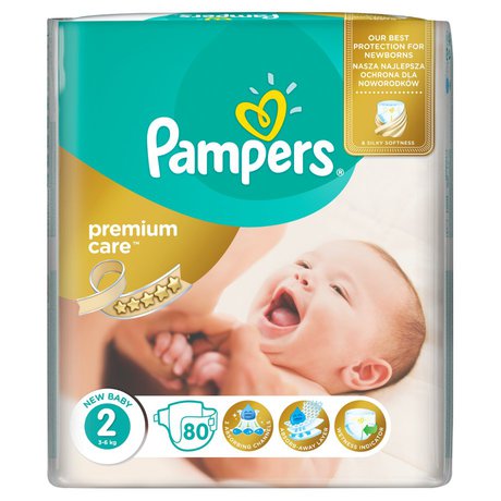 pampers niebieski pasek