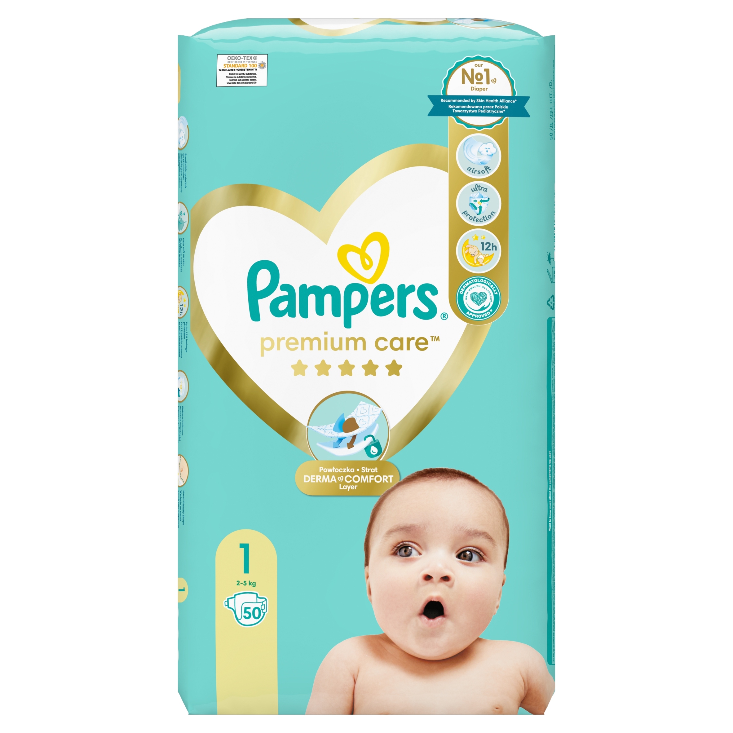 pampers premium care 1 newborn 66 szt rosmann