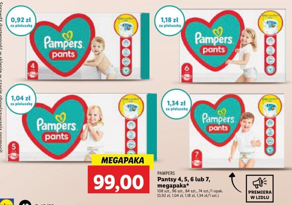 pieluchy pampers premium care 2 mini 160 szt