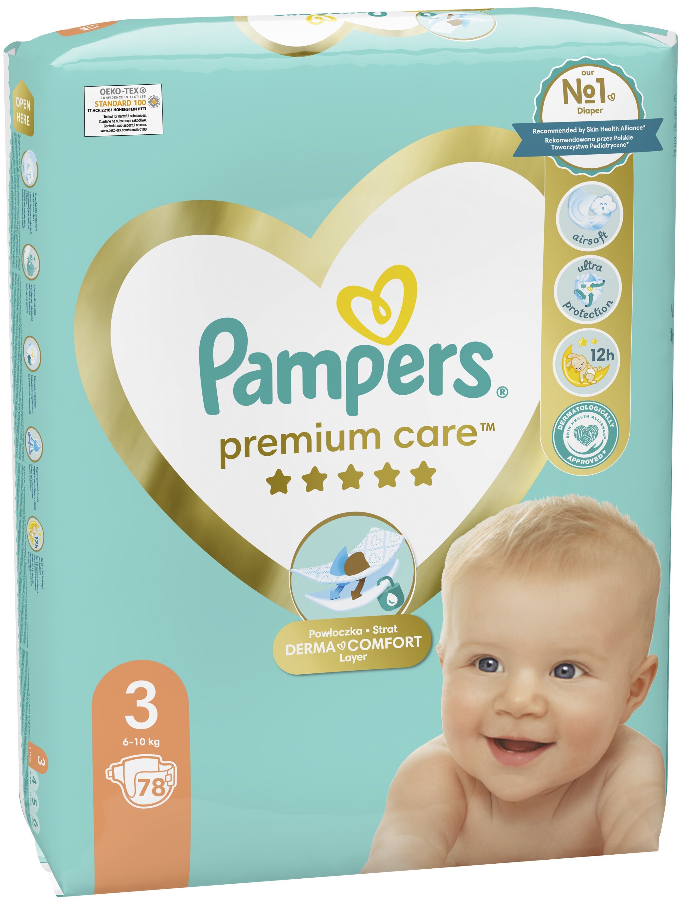 pampers premium care pieluchy jednorazowe rozmiar 1 newborn 30 szt