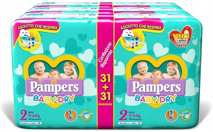 pampers baby dry 5 72 sztuki