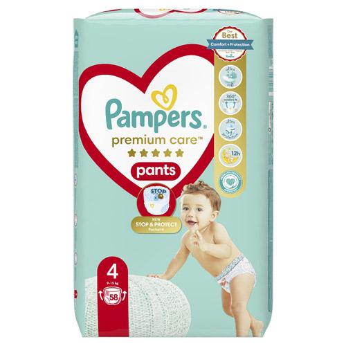 pampers pieluchomajtki pants 4 maxi 104 szt