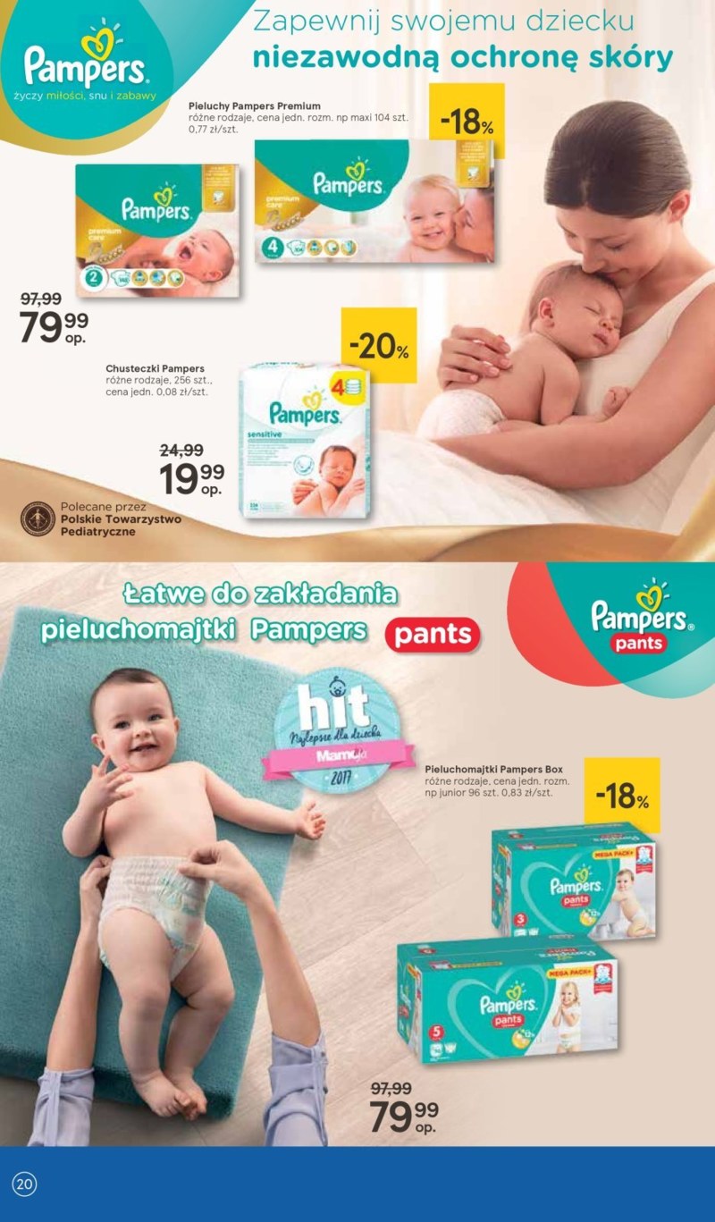 pieluchy pampers które na początek