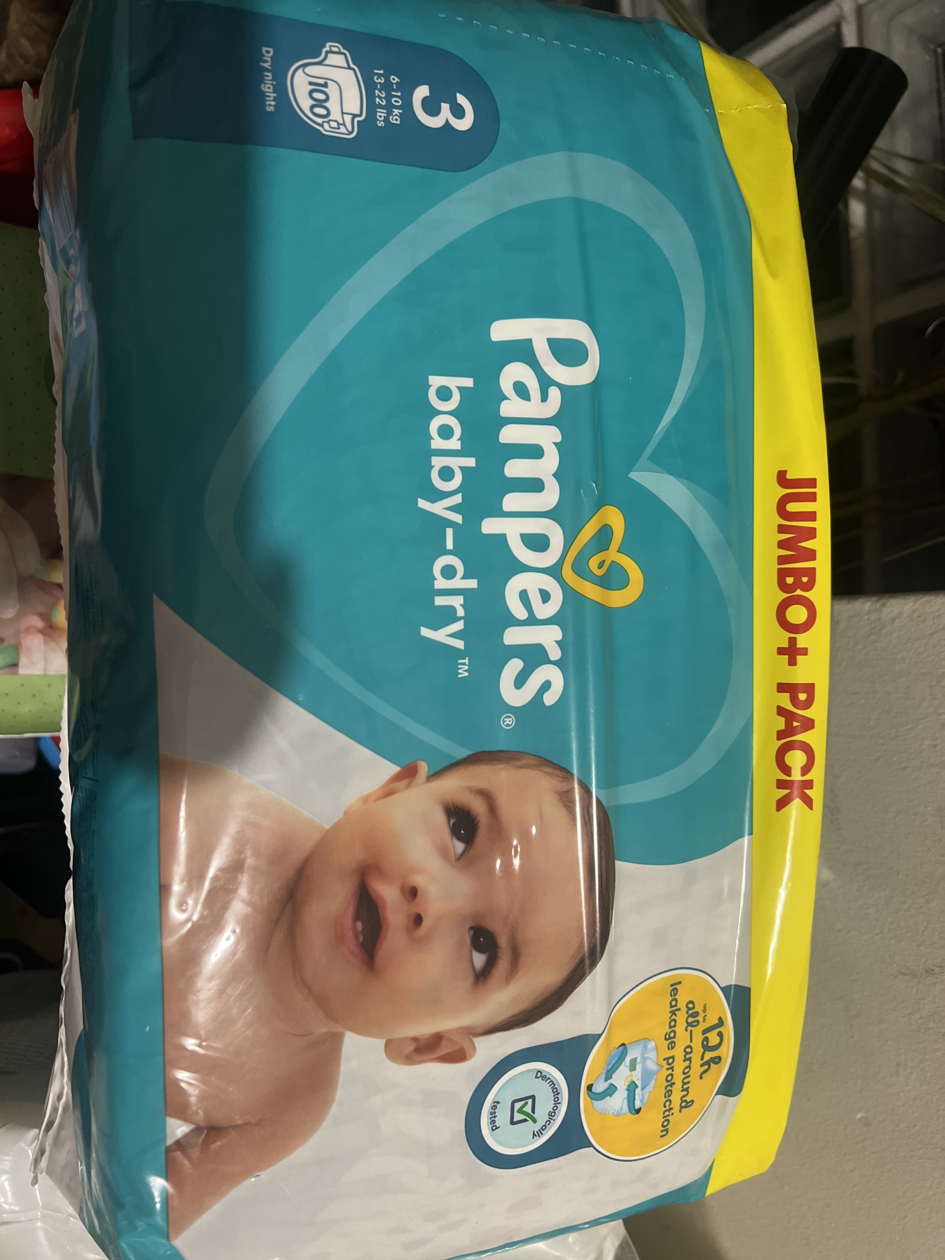 pampers wskaźnik wilgotności kolor