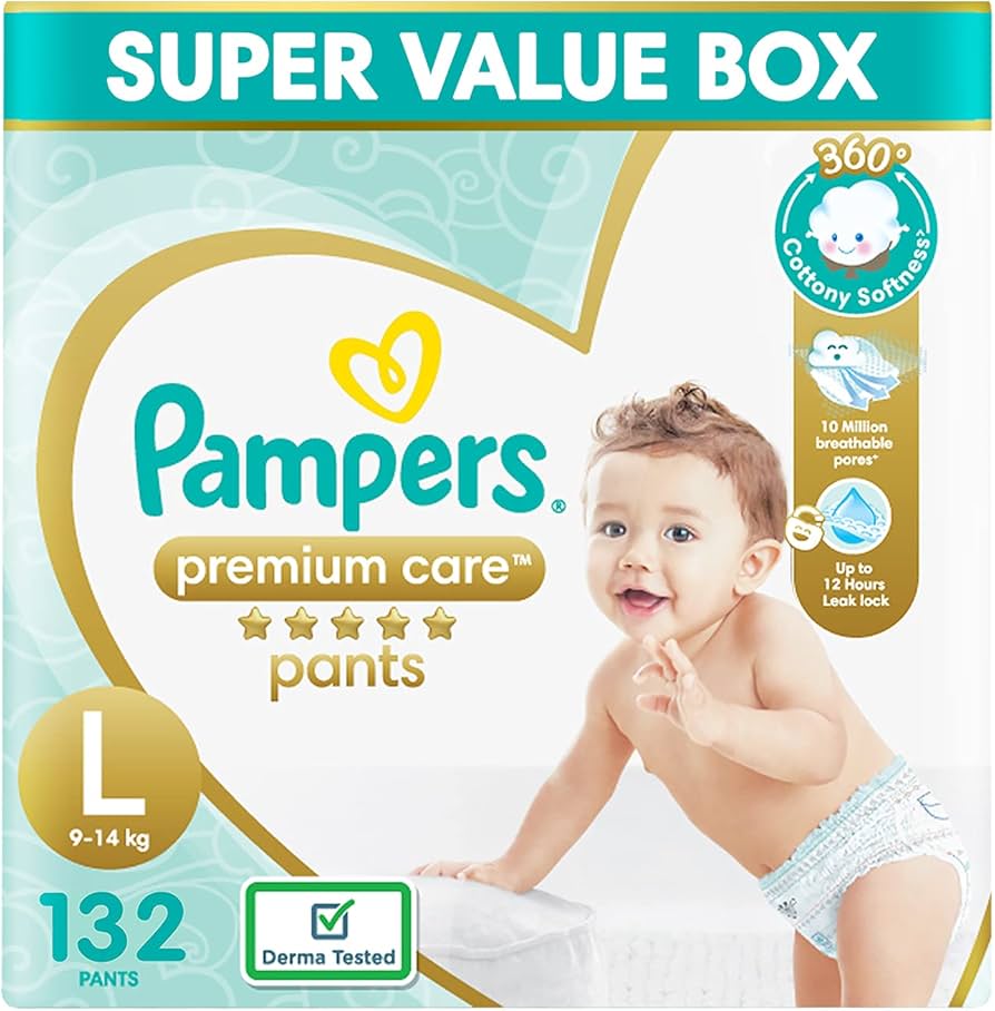 pampers pieluchomajtki pants 3 midi 120 szt