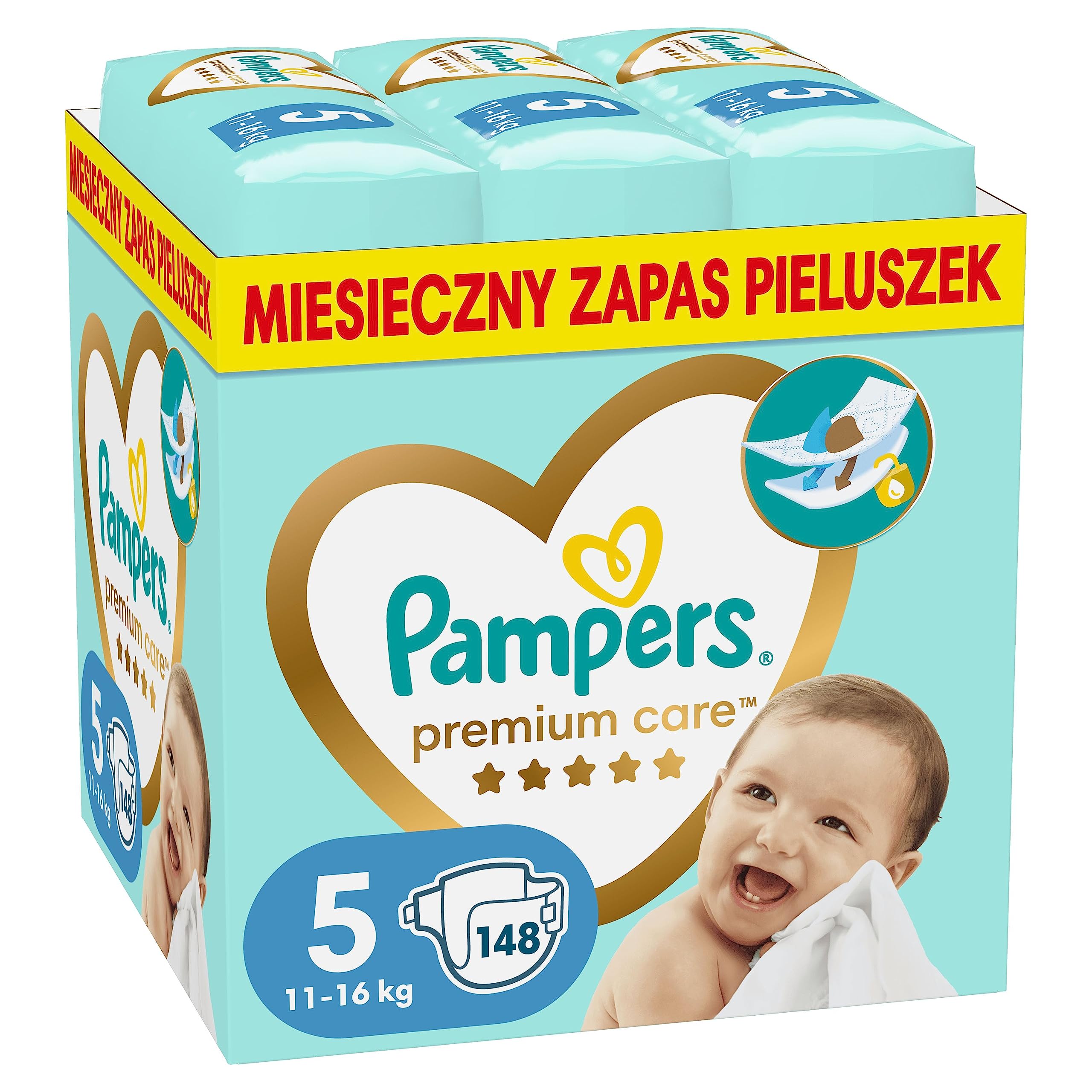 biedronka pieluchomajtki pampers mega