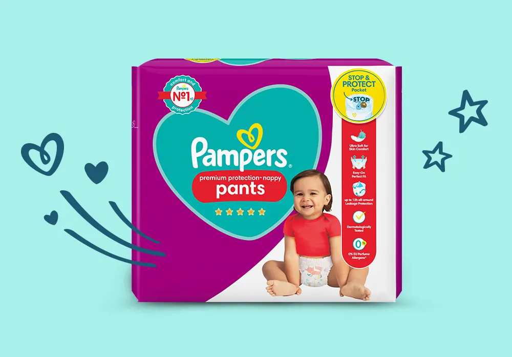 pampers zielony