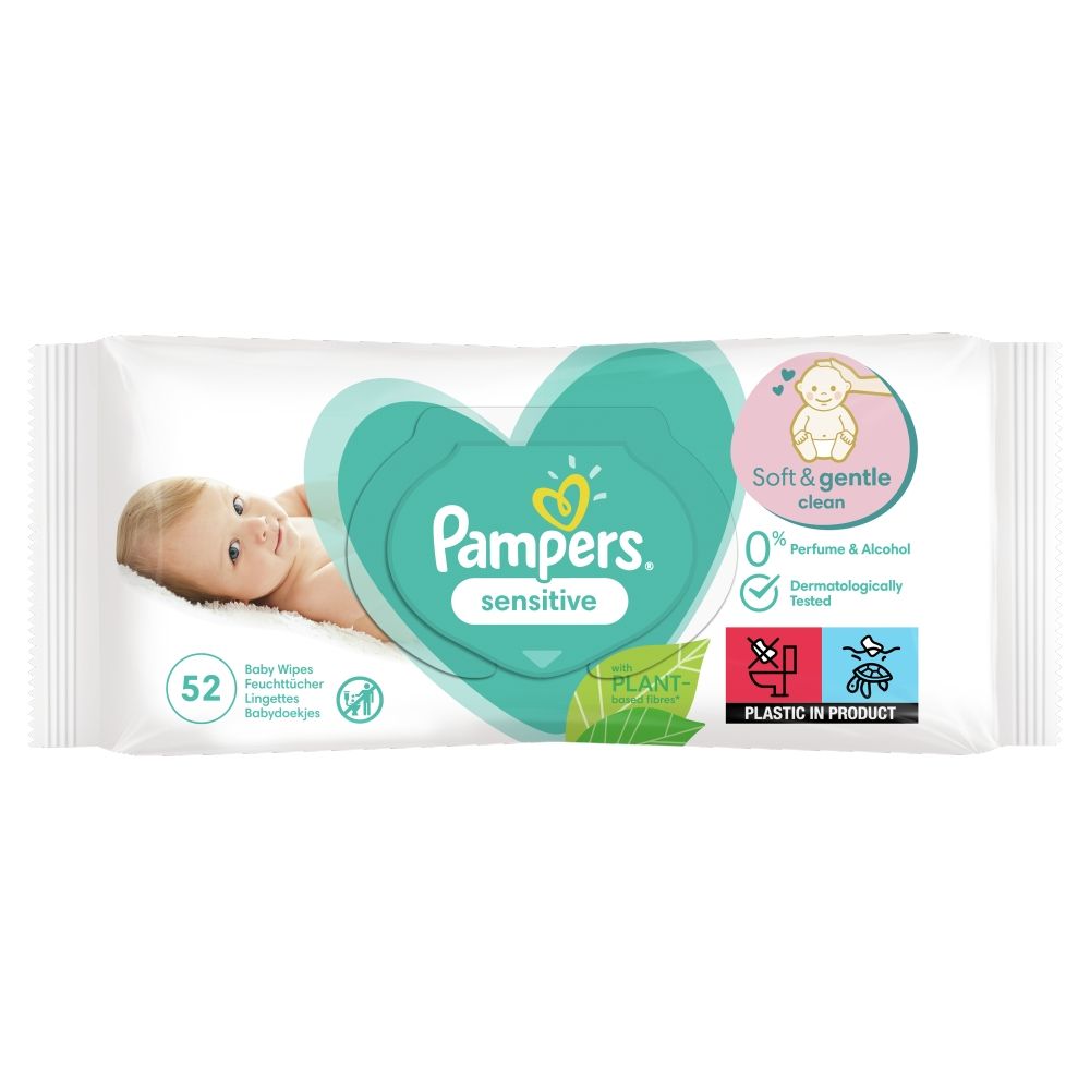 chusteczki nawilżane pampers 6x64 leclerc