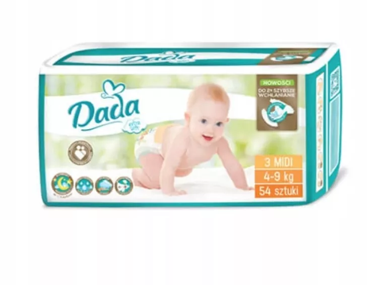 pieluchy dada extra care opinie 2019 ile godzin