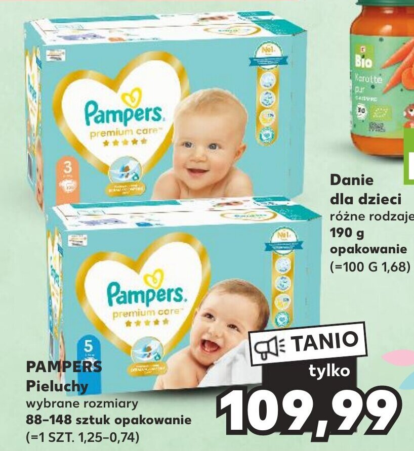 teczki pampers czteropak