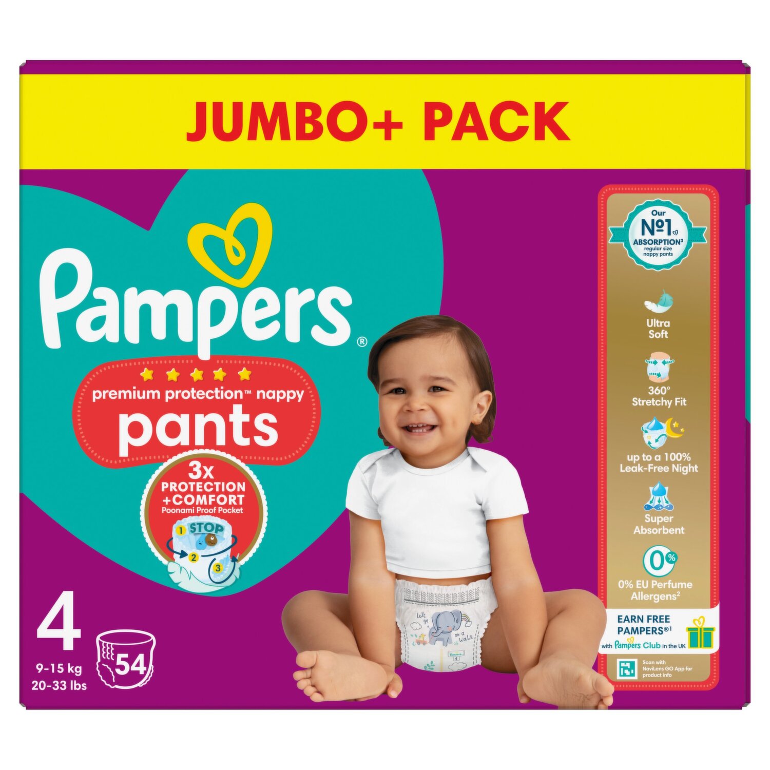 pieluchomajtki pampers pants jumbo