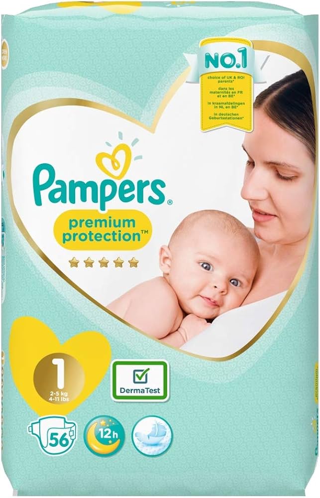 noworodek sika poza pampers