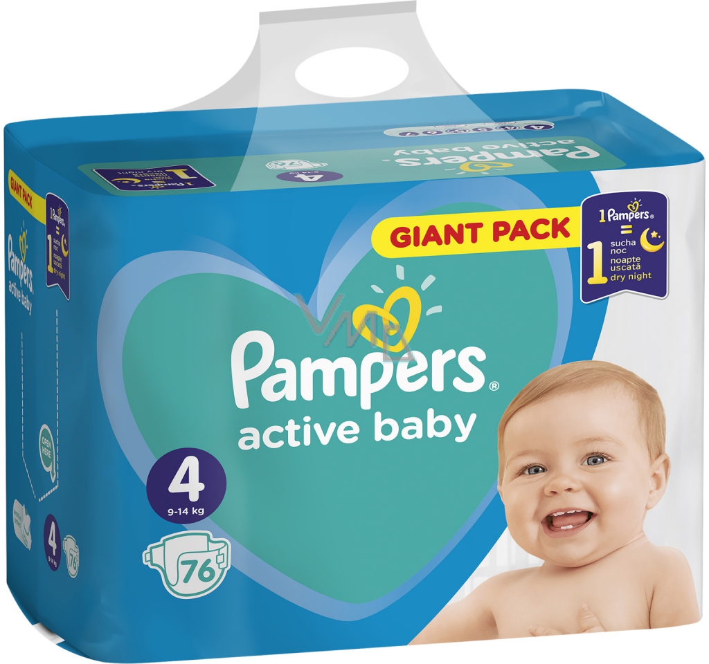 pampers active baby 4+ 45 sztuk