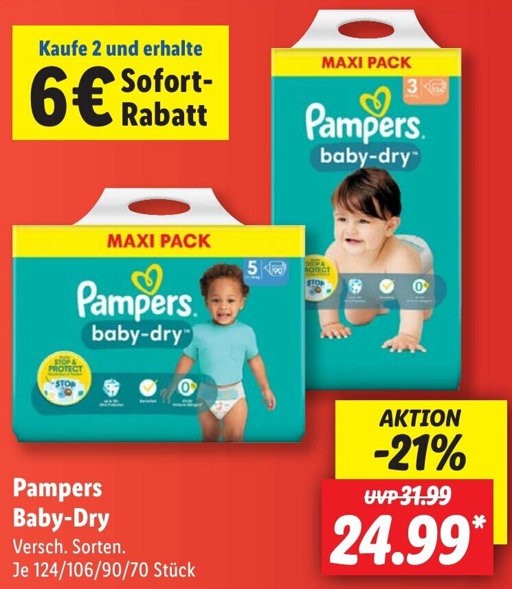 cena pieluchy pampers do 6kg