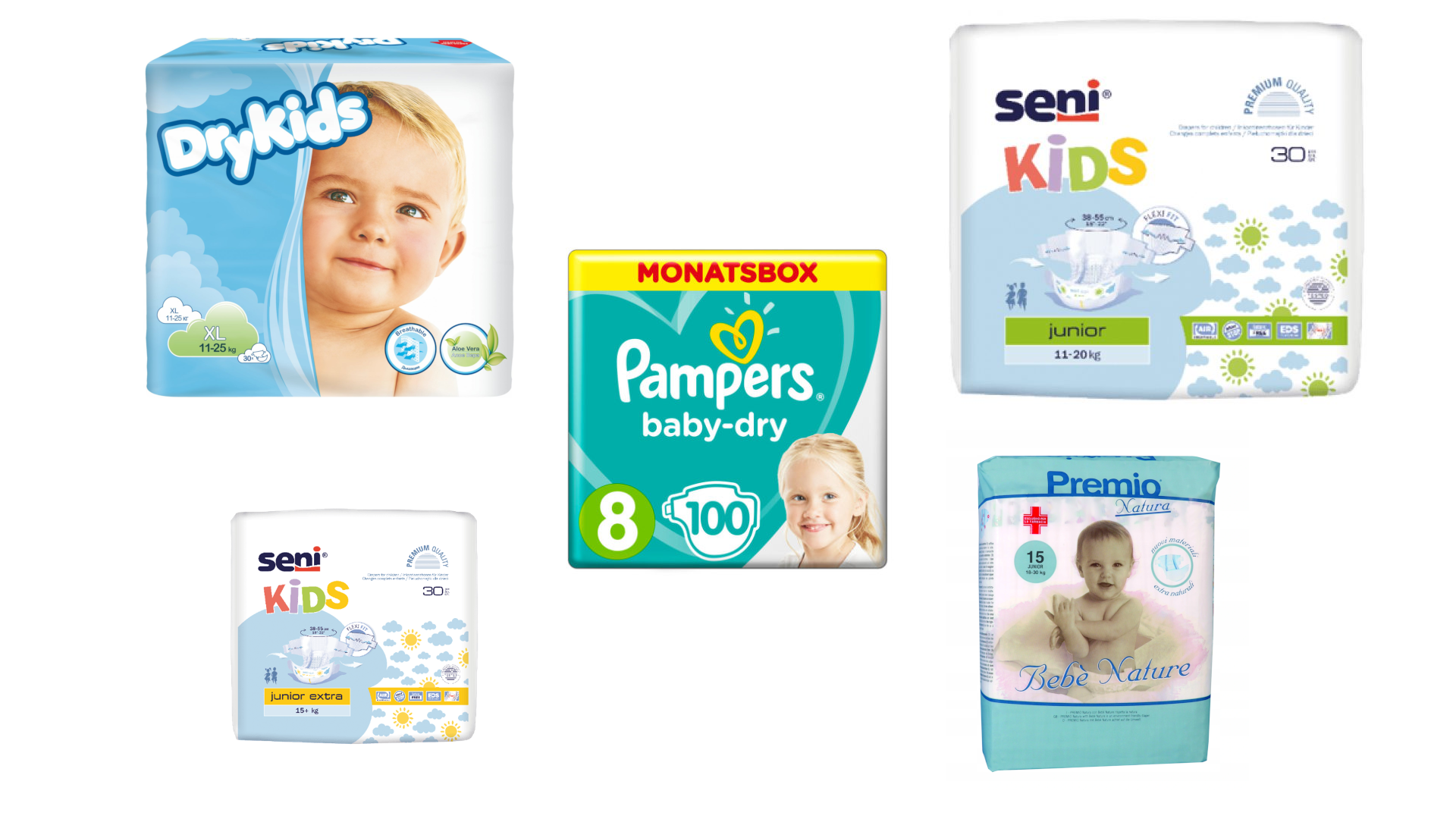 pieluchy pampers różnice