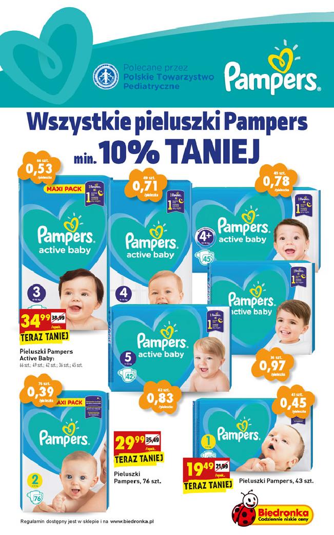 pampers dni tygodna