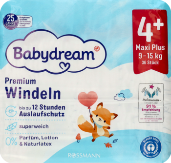 pieluchomajtki babydream 17-30 kg dziewczynka