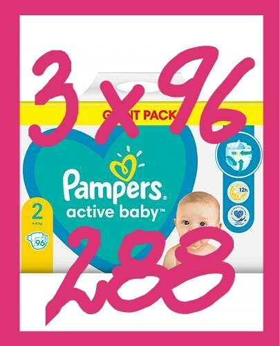 pampers 2 144 sztuk