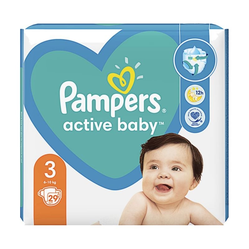 pampers active baby-dry pieluchy 3 midi 42 szt