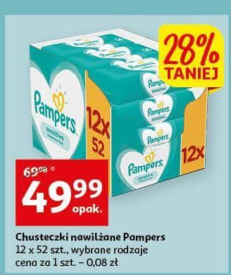 pampers sensitive chusteczki cena