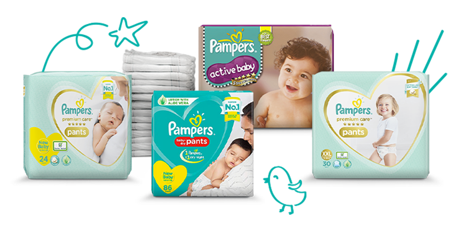 chusteczki nawilżane typu pampers