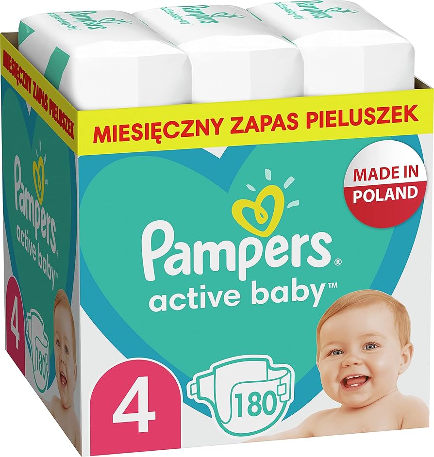 nowe pieluchy pampers active baby dry 2x