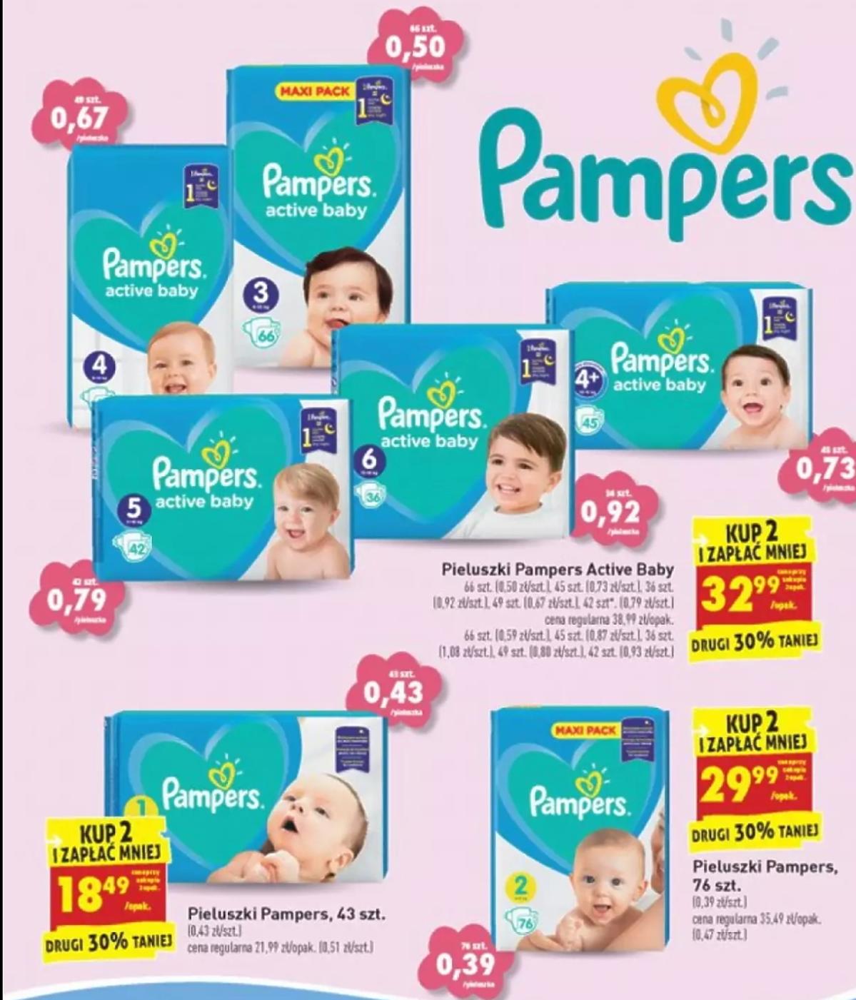 pieluchy pampers 150 szt