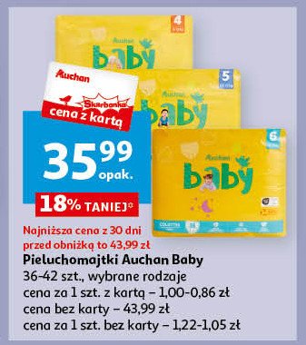 auchan pieluchy rozmiar 1