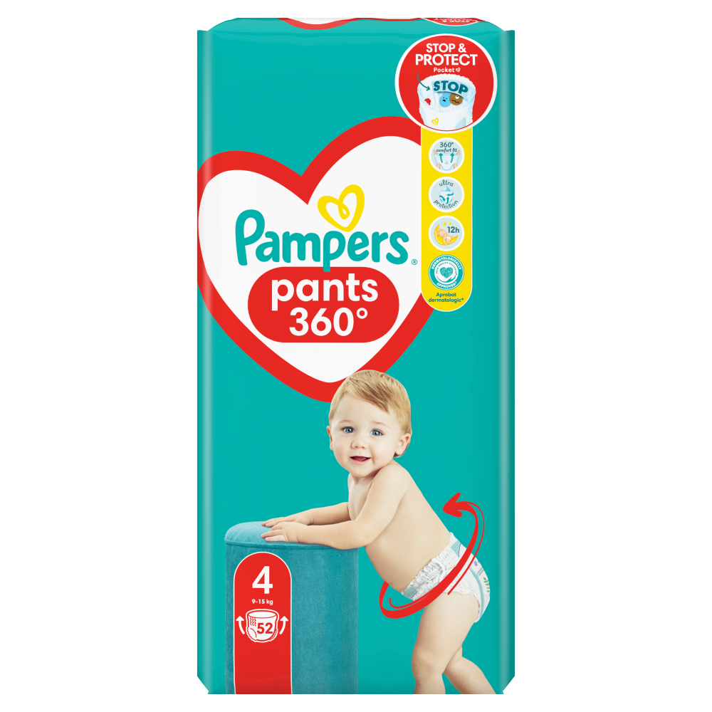 pampers niebieski pasek