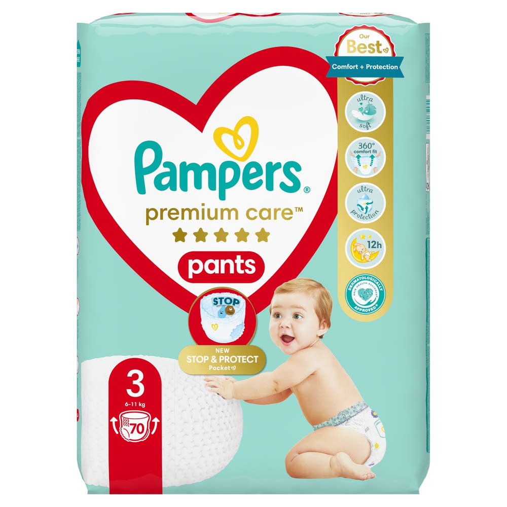 pieluchomajtki pampers premium care 3 do czego sluzy przlepny pasek