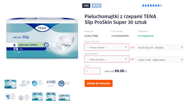 pieluchomajtki od kiedy refundacja 90 sztuk