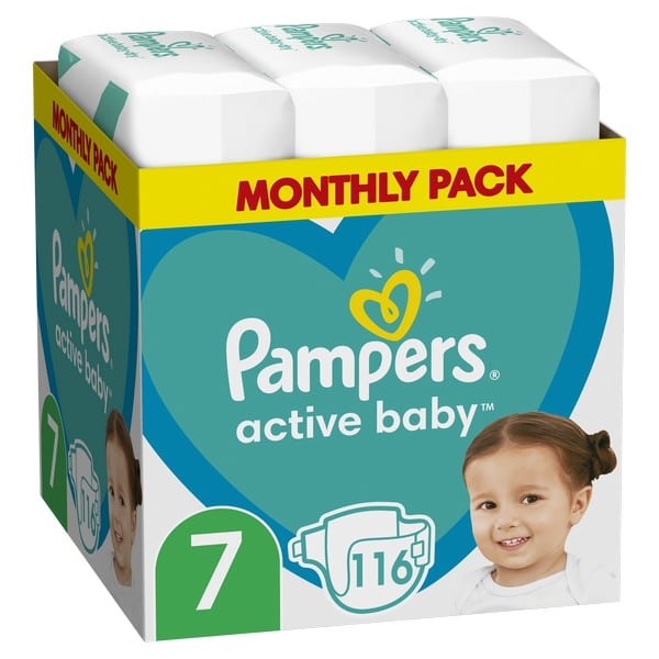 pampers active baby monthly box s4 174 ks