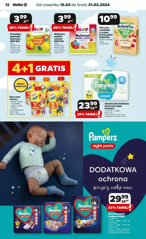 pampers mega paka 94 szt beby-dry pants 4