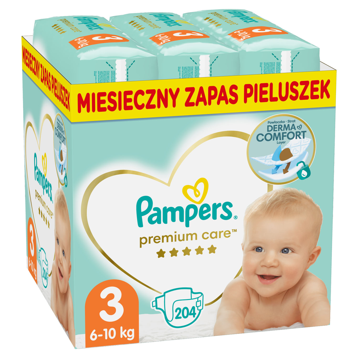 pampers premium care pieluchy rozmiar 2 mini 3-6kg 80 sztuk