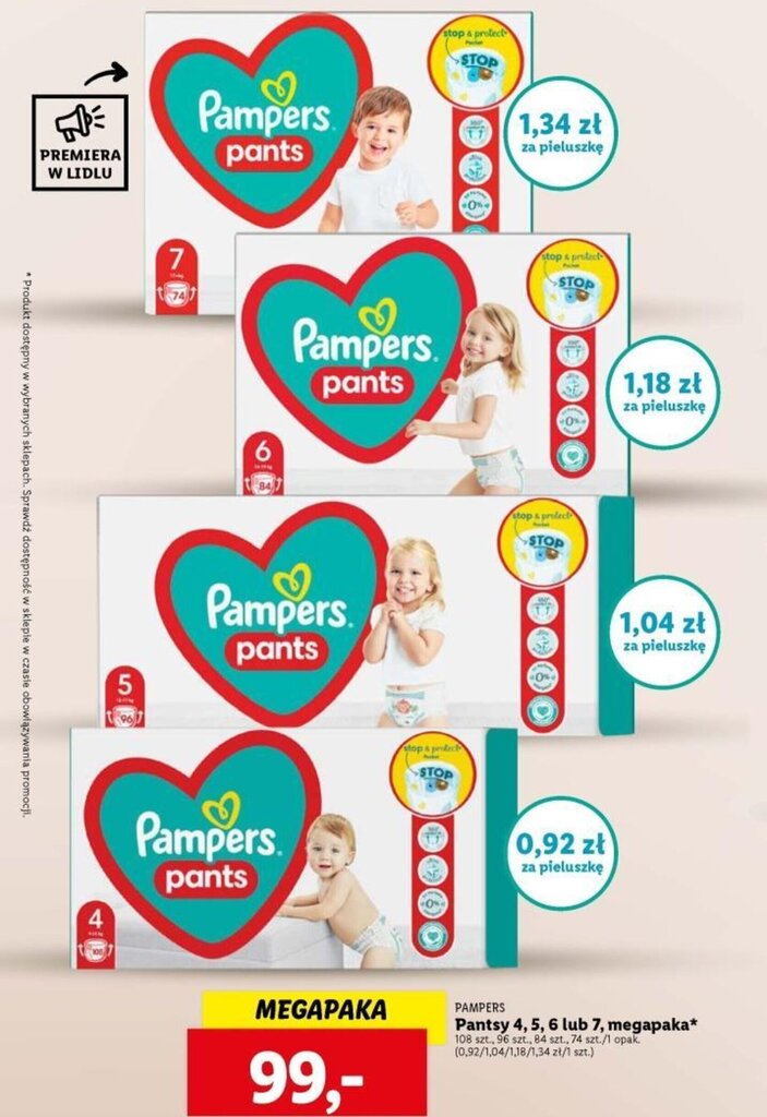 smyk pampers zapas na miesiąc