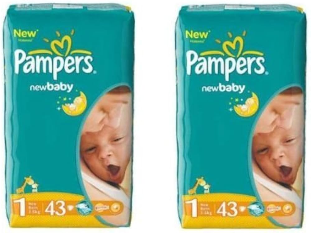 pampers premium care 1barwiące na niebiesko