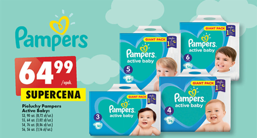 promocja pampers 1 pieluchy