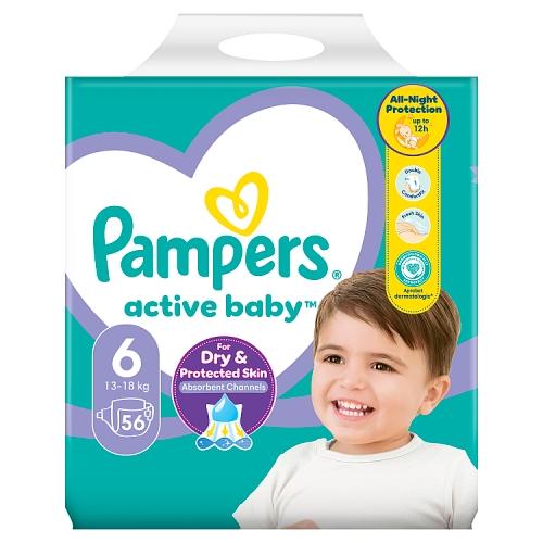 pieluchy pampers active baby mega box