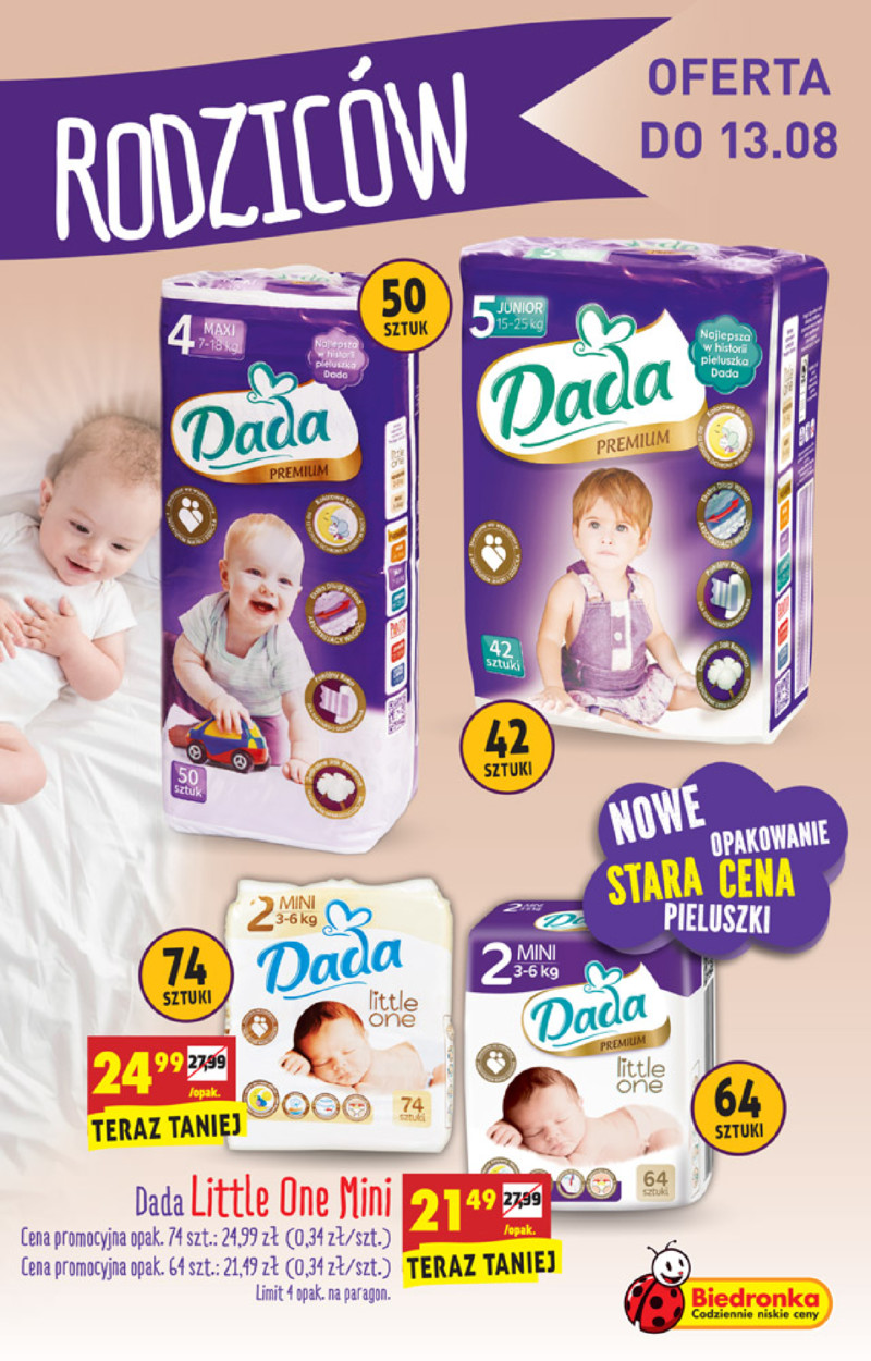 różnica w rozmiarze 4+ a 5 pampers