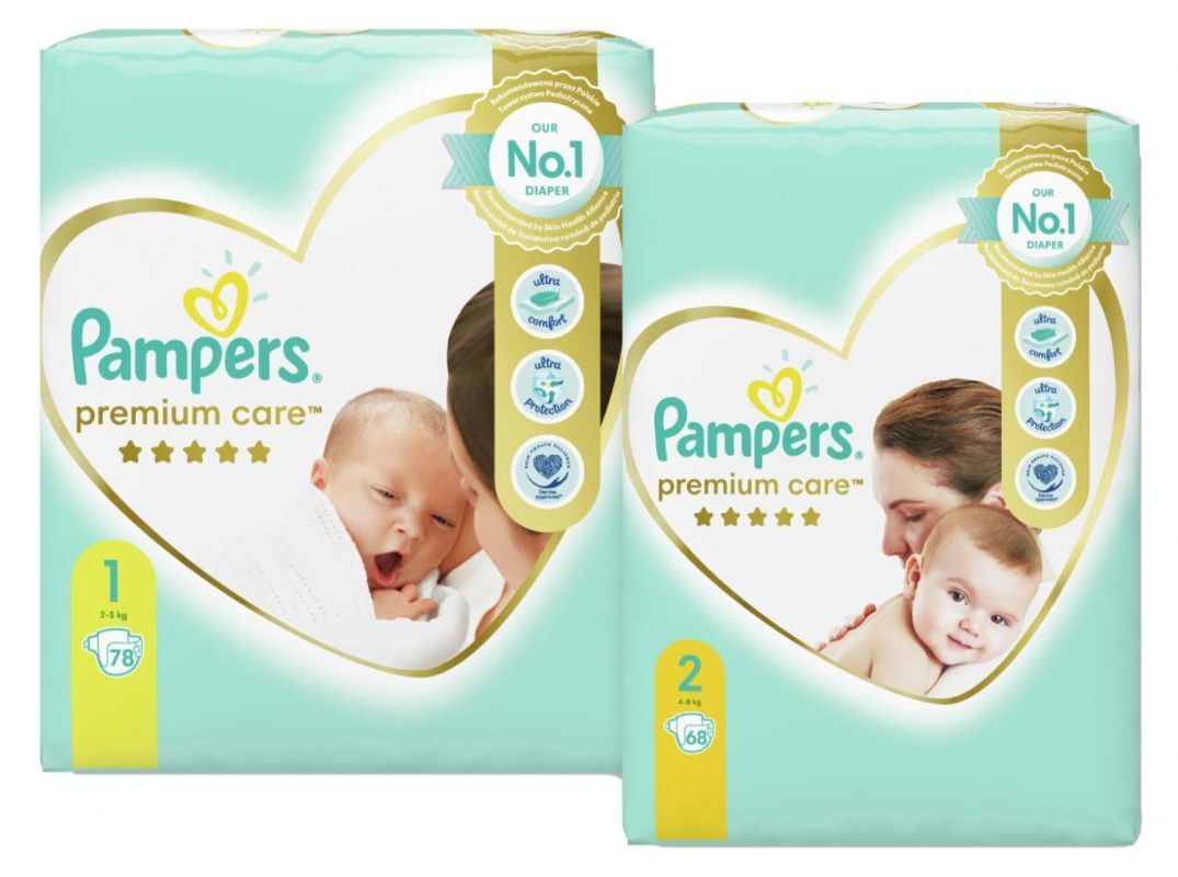 pampers pieluszki new born premium care