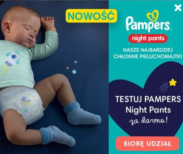 pampers żółte